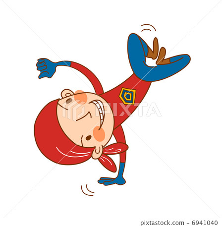 Close-up of boy jumping 6941040