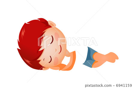 Side view of boy sleeping 6941159