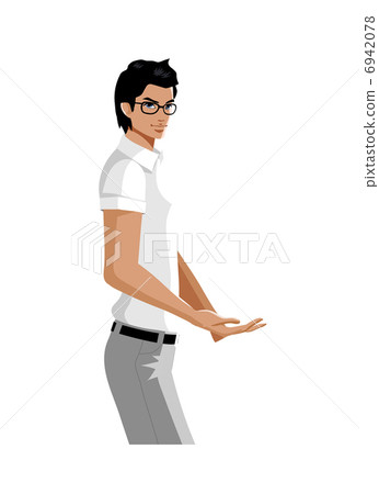 Side view of man standing Side view of man standing 6942078