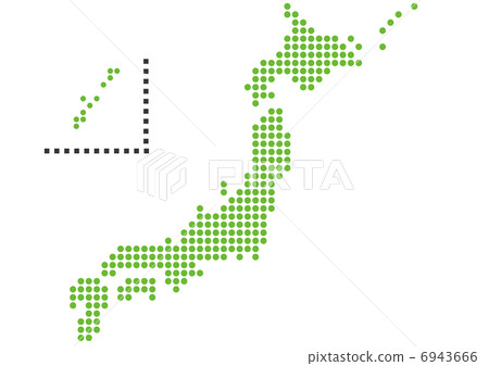 日本地圖（白背） 6943666