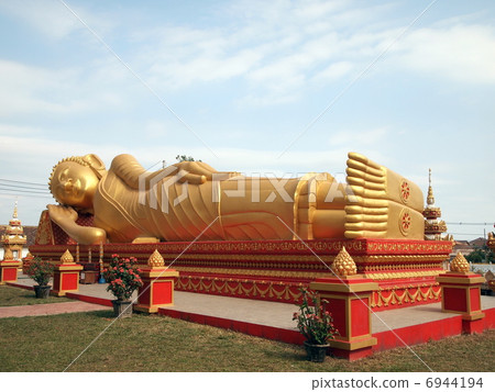 Laos Vientiane Huge death Buddha Buddha 6944194