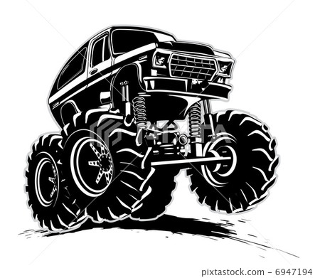 Cartoon Monster Truck 6947194