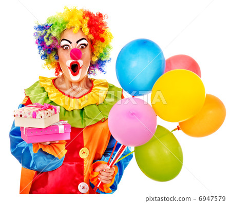 Portrait of clown. 6947579