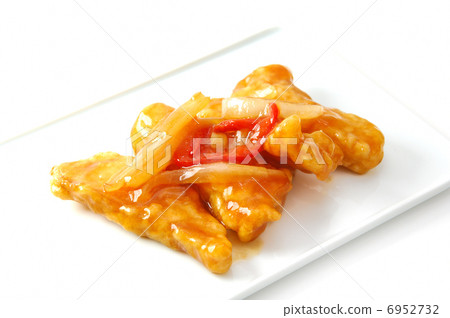 Delicious white fish's sweet vinegar sauce 6952732