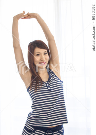 A woman growing A woman growing 6953192