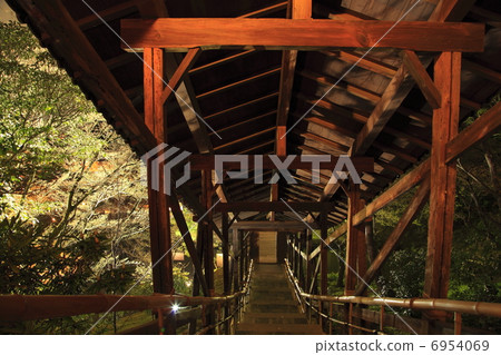 Kodaiji寺躺在走廊裡 6954069