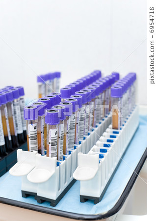 test tubes with donor blood test tubes with donor blood 6954718