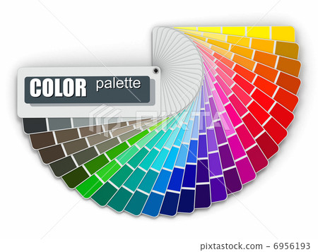 Color palette guide on white background 6956193