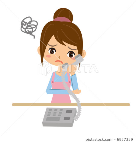 Telephone and housewife 6957339