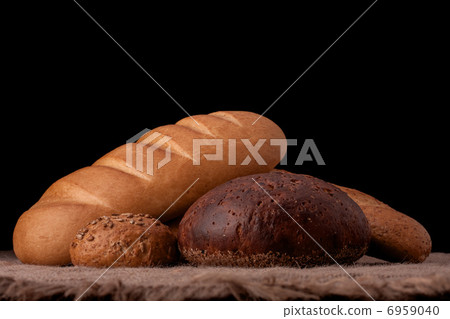 Assortment of breads still life Assortment of breads still life 6959040