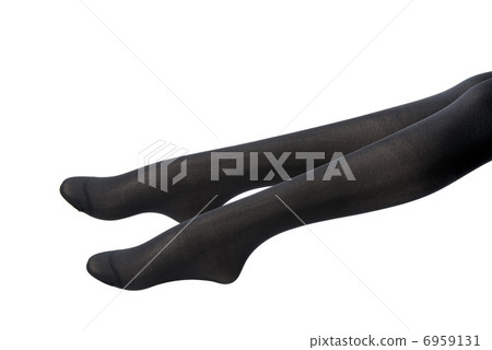 腿穿著絲襪 腿穿著絲襪 6959131