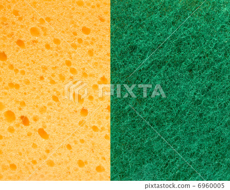 Yellow and green sponge Yellow and green sponge 6960005