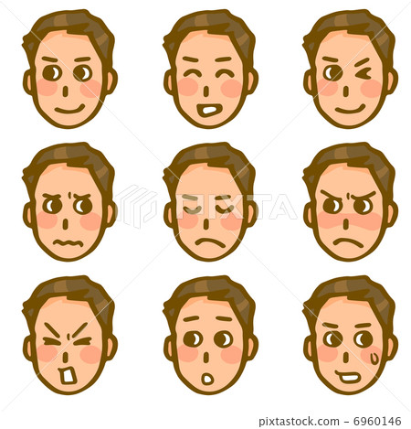 Male facial expression Male facial expression 6960146