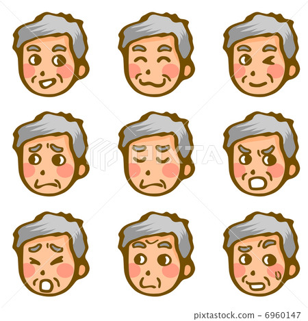 Male facial expression 6960147