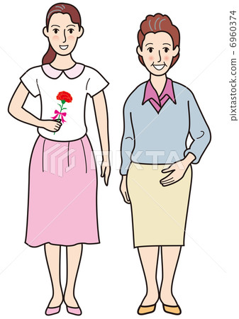 母親節的父母和女孩 6960374