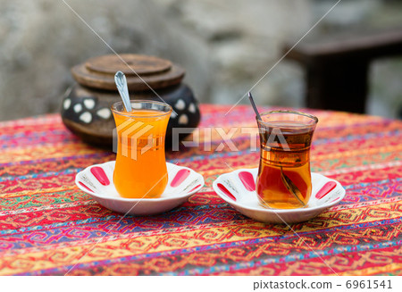 Orange and apple Turkish tea 6961541