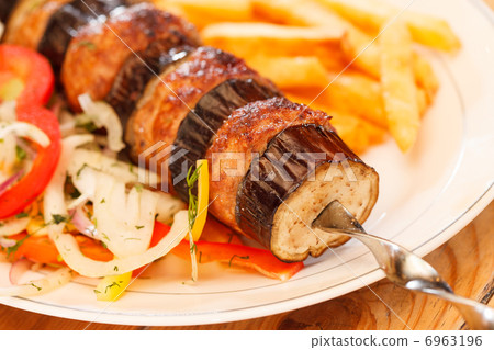 kebab on skewers 6963196