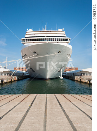 Cruise ship standing at the berth 6963721