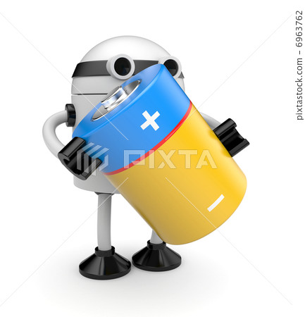 Robot with battery 6963762