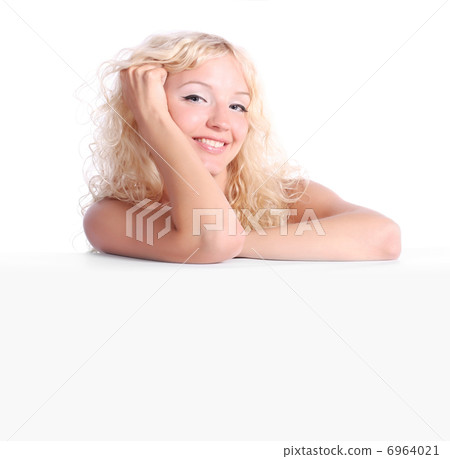 beautiful blonde woman poster 6964021