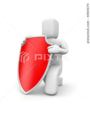 Person hold shield 6964074