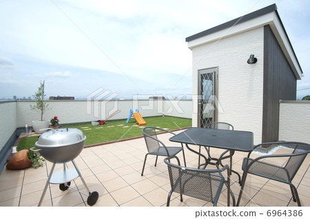 Barbecue on the roof terrace Barbecue on the roof terrace 6964386