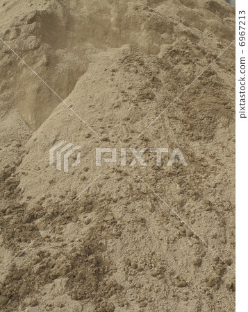 A pile of stacked soil 6967213