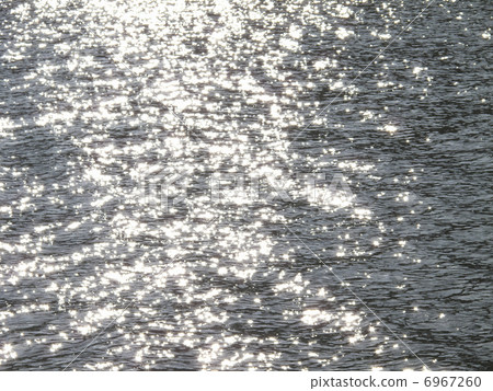 River surface glittering with ripples 6967260