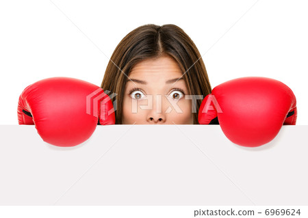 Funny sign woman 6969624