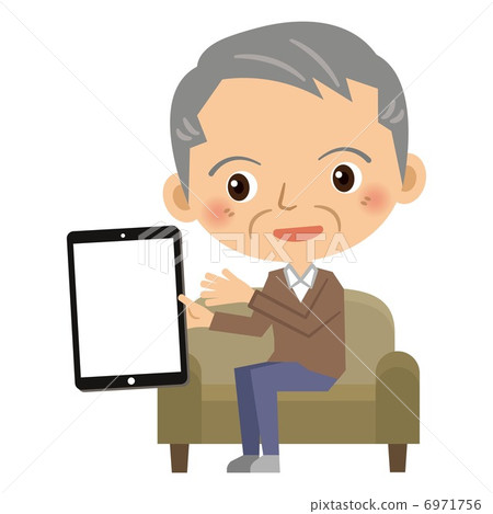 爺爺和平板電腦 爺爺和平板電腦 6971756