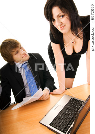 Boss with a sexy secretary Boss with a sexy secretary 6972099