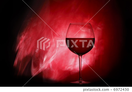 Glass with red wine 6972430