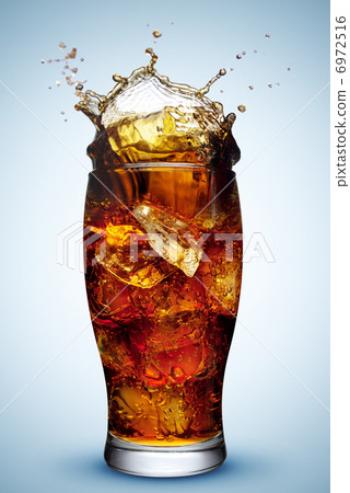Cola splash isolated 6972516