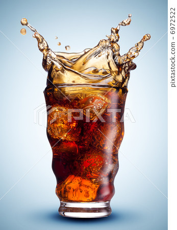 Cola splash isolated 6972522