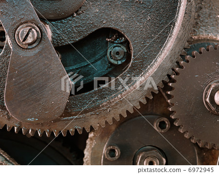 view of gears from old mechanism view of gears from old mechanism 6972945