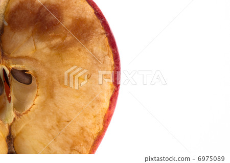 Close up of halved rotten apple 6975089