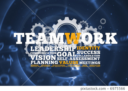 Business buzz words with wheels and cogs 6975566