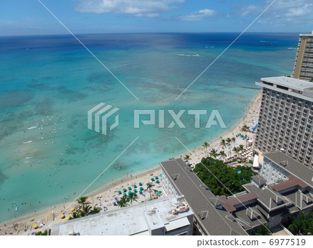 夏威夷酒店的威基基海灘 夏威夷酒店的威基基海灘 6977519
