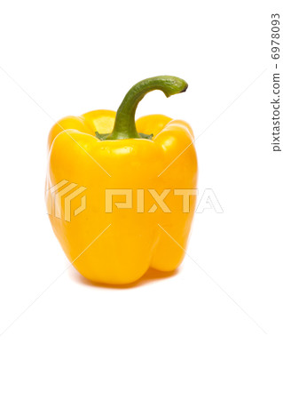 Yellow pepper isolated over white background. Yellow pepper isolated over white background. 6978093