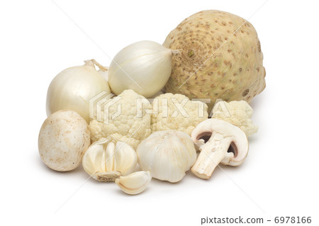 fresh vegetables on the white background fresh vegetables on the white background 6978166