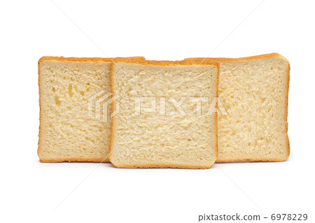 Toast Bread on the white 6978229