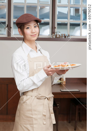 A female part-time worker A female part-time worker 6979052