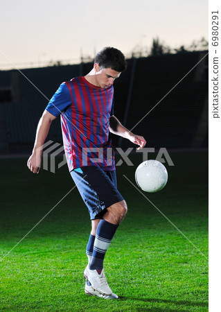 football player in action football player in action 6980291
