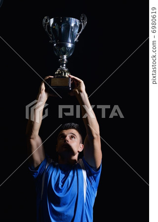 soccer players celebrating victory soccer players celebrating victory 6980619