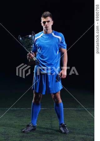 soccer players celebrating victory soccer players celebrating victory 6980708