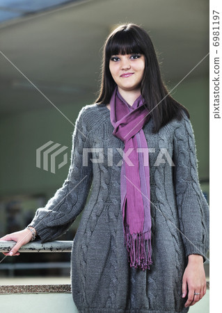 student girl portrait at university campus 6981197