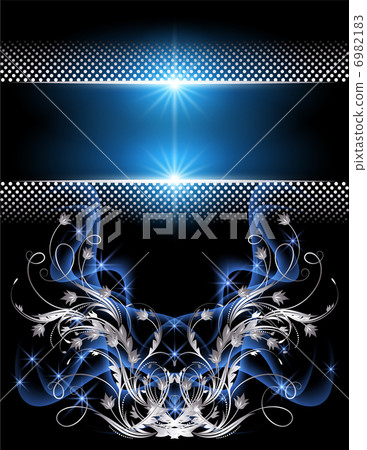 Background with silver ornament 6982183