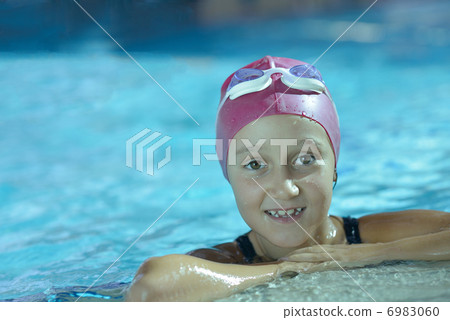 happy child on swimming pool happy child on swimming pool 6983060