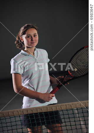 tennis girl tennis girl 6983647