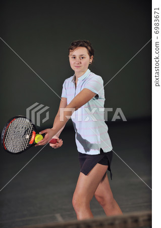 tennis girl tennis girl 6983671